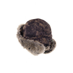 Фото: “Шапка-ушанка Буран, алова, зеленый шельф”