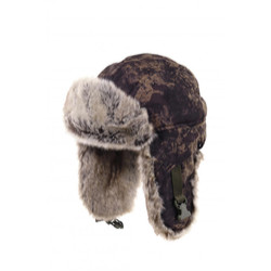 Фото: “Шапка-ушанка Буран, алова, зеленый шельф”