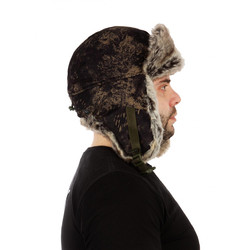 Фото: “Шапка-ушанка Буран, алова, зеленый шельф”