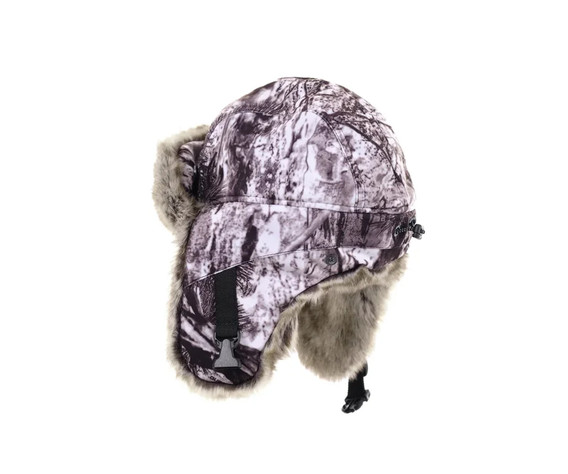 Фото: “Шапка-ушанка Буран, алова, изморозь”, купить в интернет магазине