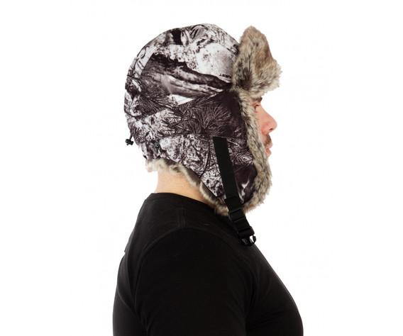 Фото: “Шапка-ушанка Буран, алова, изморозь”, купить в интернет магазине