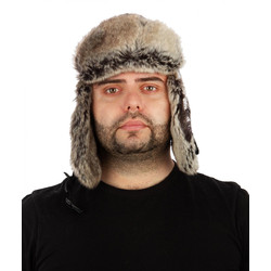 Фото: “Шапка-ушанка Буран, алова, изморозь”