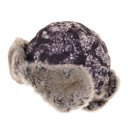 Фото: “Шапка-ушанка Буран, алова, серый шельф”