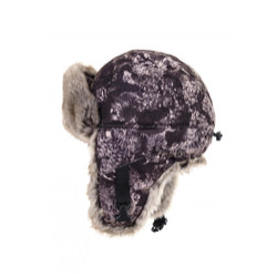 Фото: “Шапка-ушанка Буран, алова, серый шельф”