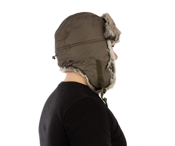 Фото: “Шапка-ушанка Буран, плащевая, хаки”, купить в интернет магазине