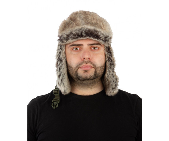 Фото: “Шапка-ушанка Буран, плащевая, хаки”, купить в интернет магазине