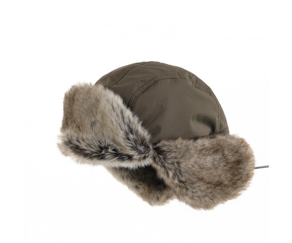 Фото: “Шапка-ушанка Буран, плащевая, хаки”, купить в интернет магазине