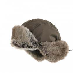 Фото: “Шапка-ушанка Буран, плащевая, хаки”