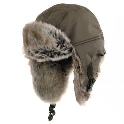 Фото: “Шапка-ушанка Буран, плащевая, хаки”