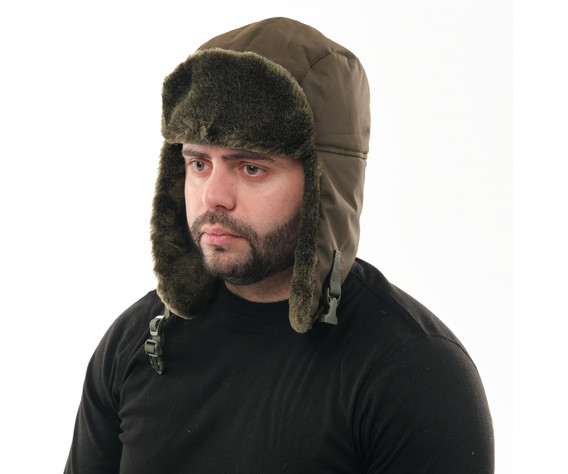 Фото: “Шапка-ушанка Умка GRAYLING, кошачий глаз, хаки”, купить в интернет магазине