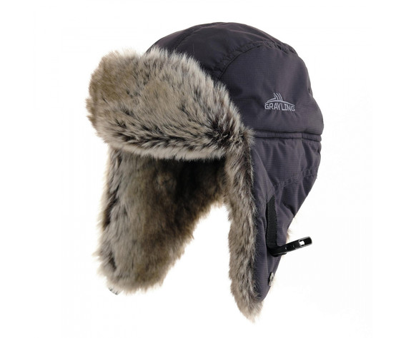 Фото: “Шапка-ушанка Nelma, таслан, серый”, купить в интернет магазине