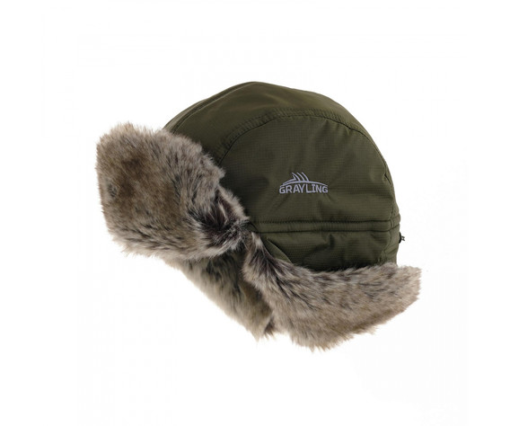 Фото: “Шапка-ушанка Nelma, таслан, хаки”, купить в интернет магазине