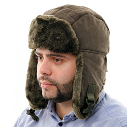 Фото: “Шапка-ушанка Taiga, исландия, хаки”, купить в интернет магазине