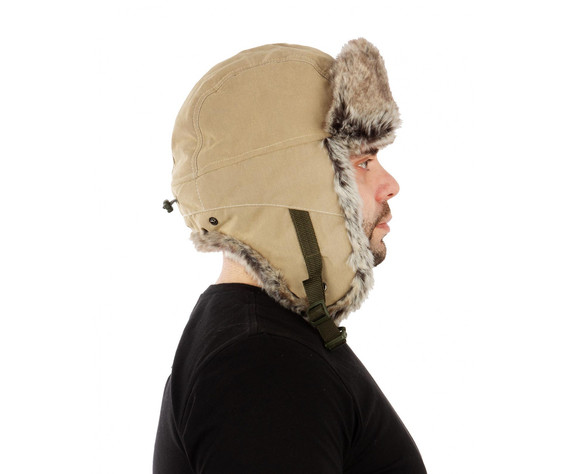 Фото: “Шапка-ушанка Taiga, финляндия, песок”, купить в интернет магазине