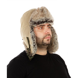 Фото: “Шапка-ушанка Taiga, финляндия, песок”, купить в интернет магазине