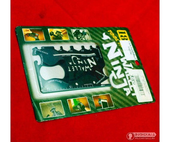 Фото: “Мультитул Wallet Ninja 18 в 1”, купить в интернет магазине