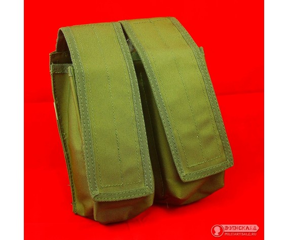 Фото: “Двойной подсумок для магазинов АК олива”, купить в интернет магазине