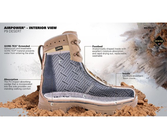 Фото: “HAIX Airpower P9 Desert”, купить в интернет магазине