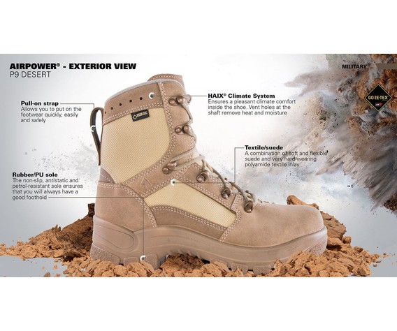 Фото: “HAIX Airpower P9 Desert”, купить в интернет магазине