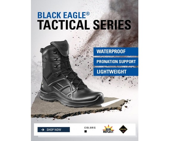 Фото: “Спортивная тактическая обувь Haix Black Eagle Tactical 2.0 GTX Gore-Tex HIGH Black”, купить в интернет магазине