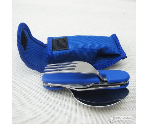 Фото: “Набор складных столовых приборов 6 в 1 синий”, купить в интернет магазине