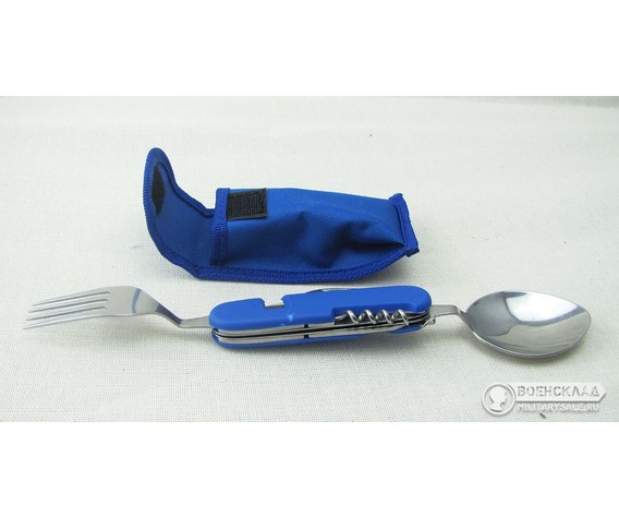 Фото: “Набор складных столовых приборов 6 в 1 синий”, купить в интернет магазине