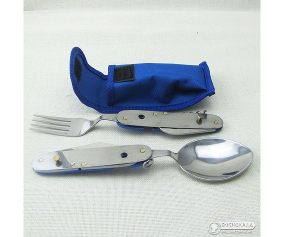 Фото: “Набор складных столовых приборов 6 в 1 синий”, купить в интернет магазине