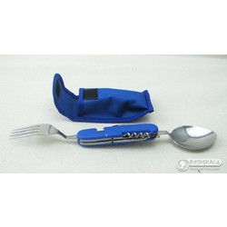 Фото: “Набор складных столовых приборов 6 в 1 синий”