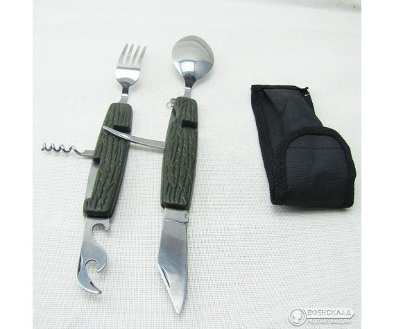 Фото: “Набор складных столовых приборов 6 в 1 олива”, купить в интернет магазине
