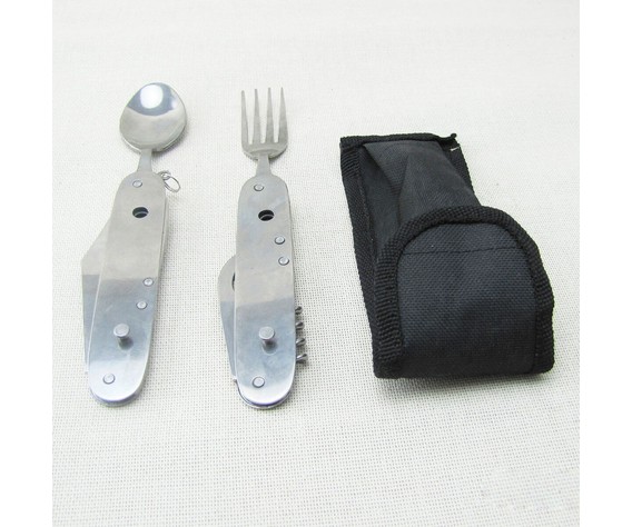 Фото: “Набор складных столовых приборов 6 в 1 металл”, купить в интернет магазине