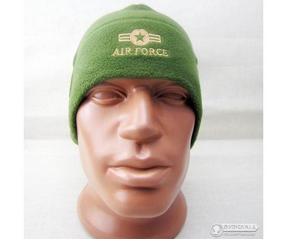 Фото: “Шапка флисовая Air Force зелёная”, купить в интернет магазине