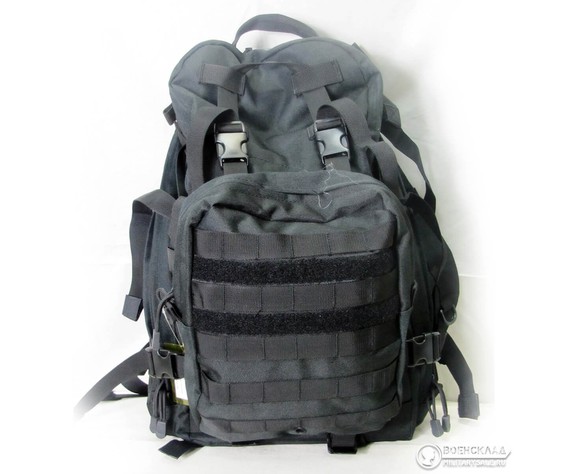 Фото: “Рюкзак чёрный с подсумком”, купить в интернет магазине