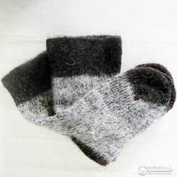 Фото: “Носки шерстяные серо-коричневые”