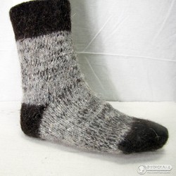 Фото: “Носки шерстяные серо-коричневые”, купить в интернет магазине