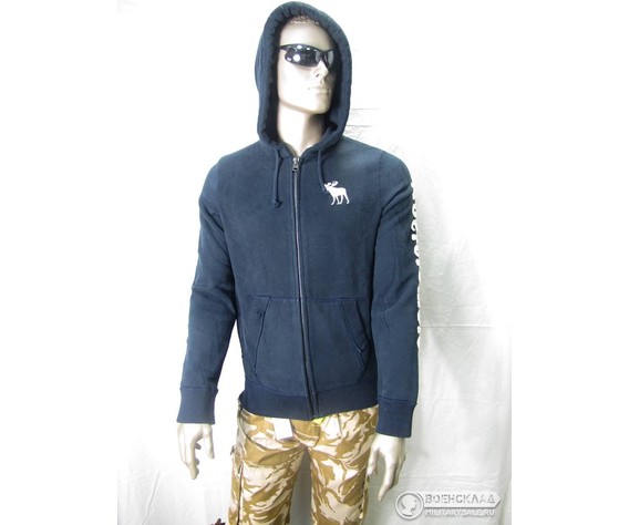 Фото: “Кофта с капюшоном Abercrombie & Fitch тёмно-синяя”, купить в интернет магазине