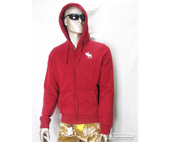 Фото: “Кофта с капюшоном Abercrombie & Fitch красная”, купить в интернет магазине