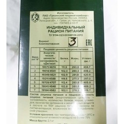 Фото: “Сухой паёк ИРП вариант 3”