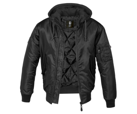 Фото: “Куртка Brandit MA1 Sweat Hooded Jacket 3150.2 черн”, купить в интернет магазине