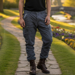 Фото: “Брюки синие хлопок YD 1982”, купить в интернет магазине