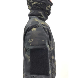 Фото: “Тактический костюм черный мультикам с наколенниками и налокотниками”