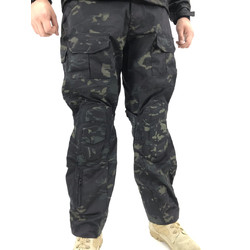 Фото: “Тактический костюм черный мультикам с наколенниками и налокотниками”