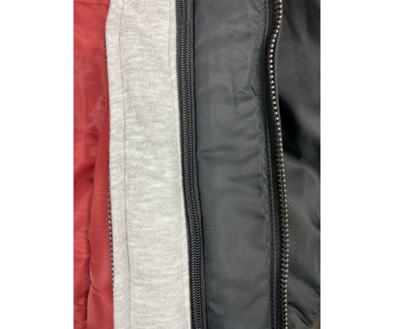 Фото: “Куртка Бомбер ALPHA с капюшоном ЧЕРНЫЙ”, купить в интернет магазине