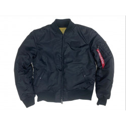 Фото: “Куртка Бомбер ALPHA с капюшоном ЧЕРНЫЙ”