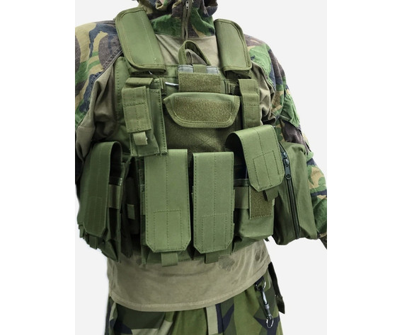 Фото: “Разгрузочный жилет CIRAS олива большой, с подсумками”, купить в интернет магазине