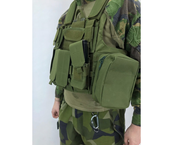 Фото: “Разгрузочный жилет CIRAS олива большой, с подсумками”, купить в интернет магазине