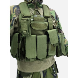 Фото: “Разгрузочный жилет CIRAS олива большой, с подсумками”