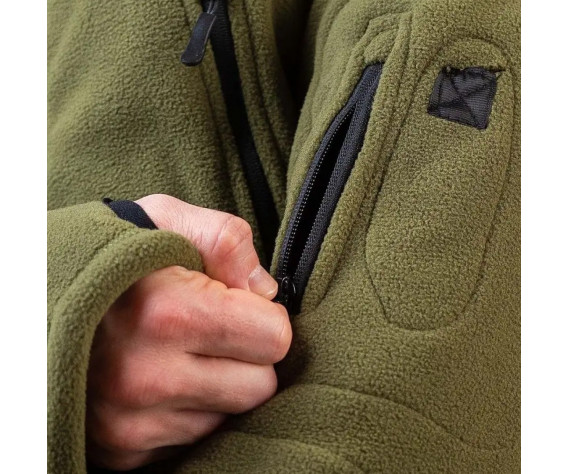 Фото: “Кофта флис SharkSkin с капюшоном ОЛИВА”, купить в интернет магазине