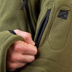 Фото: “Кофта флис SharkSkin с капюшоном ОЛИВА”