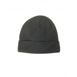 Фото: “Шапка вязаная с флис черная зима”, купить в интернет магазине