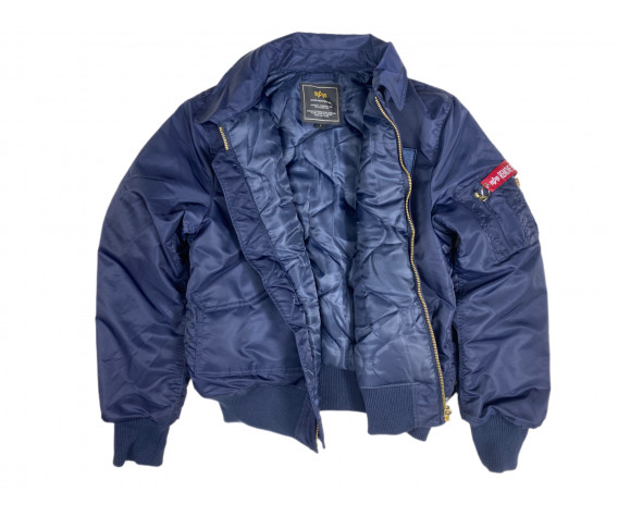 Фото: “Бомбер Alpha CWU 45/P Flight Jacket replica blue”, купить в интернет магазине